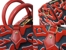 画像をギャラリービューアに読み込む, 極美品 LOUIS VUITTON ルイヴィトン ウルス フィッシャー ハンドバッグ M45552 スピーディバンドリエール25 レッド系 中古 64270