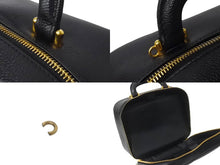 画像をギャラリービューアに読み込む, 極美品 CHANEL シャネル ココマーク バニティ 4番台 キャビアスキン ブラック ゴールド金具 中古 64275
