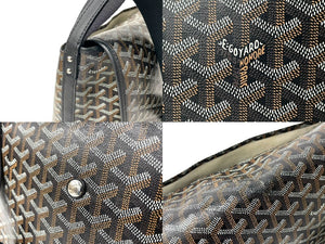 GOYARD ゴヤール ショルダーバッグ カペシアン バッグMM ヘリンボーン柄 CAPETIMMLTY01CG01P シルバー金具 美品 中古 64281