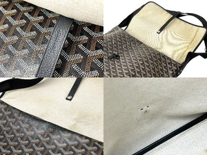 GOYARD ゴヤール ショルダーバッグ カペシアン バッグMM ヘリンボーン柄 CAPETIMMLTY01CG01P シルバー金具 美品 中古 64281