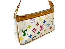 Load image into Gallery viewer, LOUIS VUITTON ルイヴィトン ポシェット アクセソワール アクセサリーポーチ M92649 モノグラムマルチカラー ホワイト 美品 中古 64285