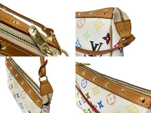 画像をギャラリービューアに読み込む, LOUIS VUITTON ルイヴィトン ポシェット アクセソワール アクセサリーポーチ M92649 モノグラムマルチカラー ホワイト 美品 中古 64285