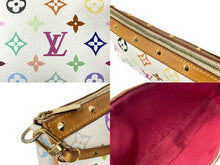 画像をギャラリービューアに読み込む, LOUIS VUITTON ルイヴィトン ポシェット アクセソワール アクセサリーポーチ M92649 モノグラムマルチカラー ホワイト 美品 中古 64285