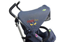 画像をギャラリービューアに読み込む, FENDI フェンディInglesina イングリッシーナ ベビーカー モンスター ネイビー ブラック メッシュ 美品 中古 64292