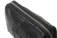 画像をギャラリービューアに読み込む, 極美品 CHROME HEARTS クロムハーツ ポーチ コスメティックケース BSフレア ダガー ブラック シルバー金具 中古 64295