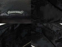 画像をギャラリービューアに読み込む, 極美品 CHROME HEARTS クロムハーツ ポーチ コスメティックケース BSフレア ダガー ブラック シルバー金具 中古 64295