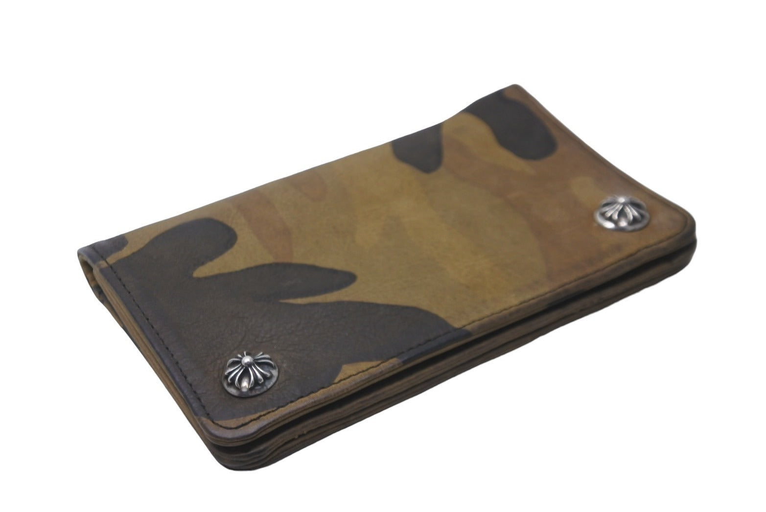 CHROME HEARTS クロムハーツ 二つ折り財布 1ジップ ウォレット クロス