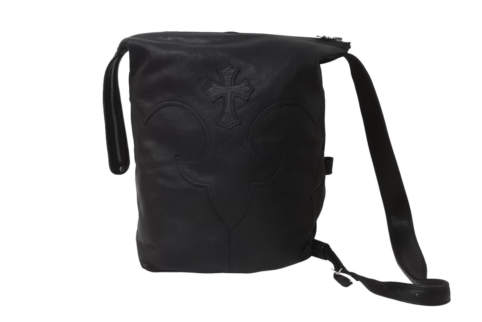 極美品 CHROME HEARTS クロムハーツ レロ クロスパッチ レザー