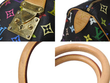 画像をギャラリービューアに読み込む, LOUISVUITTON ルイヴィトン スピーディ30 ボストンバッグ ハンドバッグ M92642 SP1015 ブラック マルチカラー 美品 中古 64299