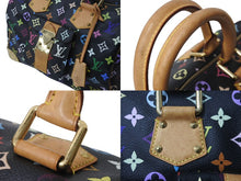 画像をギャラリービューアに読み込む, LOUISVUITTON ルイヴィトン スピーディ30 ボストンバッグ ハンドバッグ M92642 SP1015 ブラック マルチカラー 美品 中古 64299