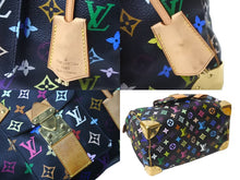 画像をギャラリービューアに読み込む, LOUISVUITTON ルイヴィトン スピーディ30 ボストンバッグ ハンドバッグ M92642 SP1015 ブラック マルチカラー 美品 中古 64299