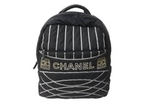 Load image into Gallery viewer, 極美品 CHANEL シャネル スポーツライン ナイロンリュック 10番台 ブラック グレー 中古 64302