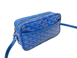 極美品 GOYARD ゴヤール カップヴェールPM ショルダーバッグ セルヴォンカーフスキン ブルー 中古 64304