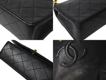 画像をギャラリービューアに読み込む, CHANEL シャネル ミニマトラッセ 19 チェーンショルダーバッグ 1番台 フルフラップ ラムスキン ブラック 美品 中古 64308