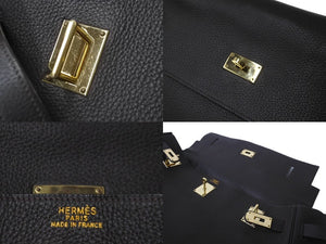 激レア HERMES エルメス ケリー50 2way ハンドバック ブラウン系 茶色 ゴールド金具 □F刻印 中古 64315