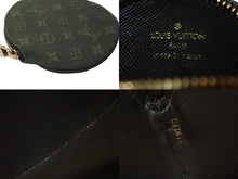 画像をギャラリービューアに読み込む, LOUIS VUITTON ルイ ヴィトン ポルトモネロン コインケース 円形 M92451 モノグラムミニキャンバス カーキ 美品 中古 64320