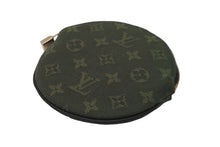 画像をギャラリービューアに読み込む, LOUIS VUITTON ルイ ヴィトン ポルトモネロン コインケース 円形 M92451 モノグラムミニキャンバス カーキ 美品 中古 64320