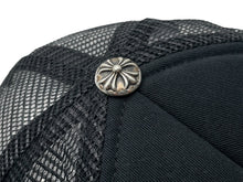 画像をギャラリービューアに読み込む, CHROME HEARTS クロムハーツ トラッカーキャップ サイズOS(53~60cm) メッシュ ホノルル限定 ブラック シルバー925 美品 中古 64327