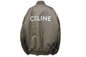 新品未使用 CELINE セリーヌ 23SS CELINEプリント ボンバージャケット ブルゾン エディ期 2W426396E ベージュ サイズ54 64334
