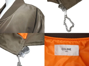 新品未使用 CELINE セリーヌ 23SS CELINEプリント ボンバージャケット ブルゾン エディ期 2W426396E ベージュ サイズ54 64334