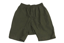 画像をギャラリービューアに読み込む, READYMADE レディメイド SARROUEL SHORTS サルエルショートパンツ JAPAN製 コットン カーキ ホワイト サイズ3 美品 中古 64344
