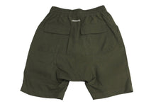 画像をギャラリービューアに読み込む, READYMADE レディメイド SARROUEL SHORTS サルエルショートパンツ JAPAN製 コットン カーキ ホワイト サイズ3 美品 中古 64344