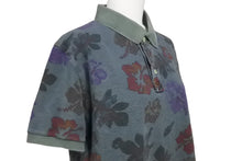 Load image into Gallery viewer, Glacon グラソン ポロシャツ トップス 花柄 イタリア製 コットン カーキ レッド パープル サイズ48 美品 中古 64347