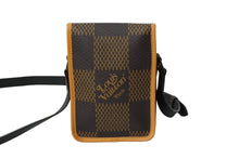 画像をギャラリービューアに読み込む, 新品同様 LOUIS VUITTON ルイヴィトン×NIGO アマゾン ショルダーバッグ N40357 ヴァージル ブラウン ブラック 中古 64395