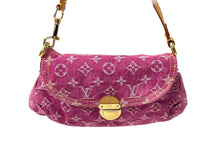画像をギャラリービューアに読み込む, LOUIS VUITTON ルイ ヴィトン ハンドバッグ ポーチ M95050 モノグラムデニム ミニ プリ―ティ ピンク 美品 中古 64405