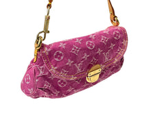 画像をギャラリービューアに読み込む, LOUIS VUITTON ルイ ヴィトン ハンドバッグ ポーチ M95050 モノグラムデニム ミニ プリ―ティ ピンク 美品 中古 64405