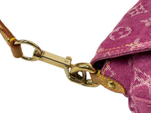 画像をギャラリービューアに読み込む, LOUIS VUITTON ルイ ヴィトン ハンドバッグ ポーチ M95050 モノグラムデニム ミニ プリ―ティ ピンク 美品 中古 64405