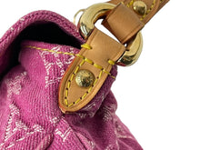 画像をギャラリービューアに読み込む, LOUIS VUITTON ルイ ヴィトン ハンドバッグ ポーチ M95050 モノグラムデニム ミニ プリ―ティ ピンク 美品 中古 64405