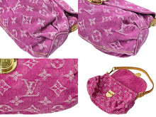 画像をギャラリービューアに読み込む, LOUIS VUITTON ルイ ヴィトン ハンドバッグ ポーチ M95050 モノグラムデニム ミニ プリ―ティ ピンク 美品 中古 64405