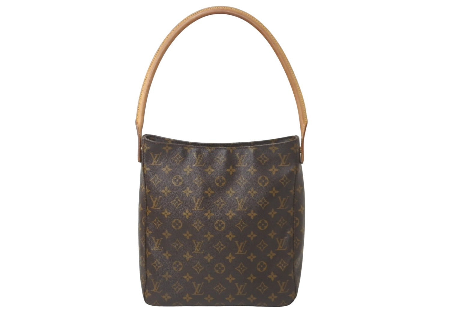 LOUIS VUITTON ルイヴィトン ルーピングGM ハンドバッグ モノグラムキャンバス M51145 ブラウン 美品 中古 64409 –  Casanova Vintage