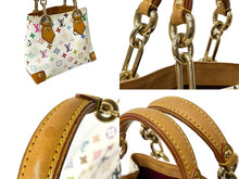 画像をギャラリービューアに読み込む, LOUISVUITTON ルイヴィトン オードラ ハンドバッグ トートバッグ M40047 ホワイト マルチカラー ゴールド金具 美品 中古 64416