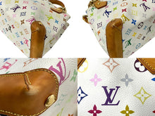 画像をギャラリービューアに読み込む, LOUISVUITTON ルイヴィトン オードラ ハンドバッグ トートバッグ M40047 ホワイト マルチカラー ゴールド金具 美品 中古 64416
