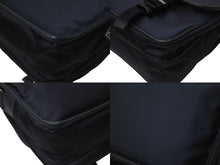 Load image into Gallery viewer, PRADA プラダ メッセンジャーバッグ ショルダーバッグ VA0768 ネイビー ナイロン ロゴ シルバー金具 美品 中古 64420