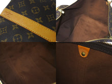 画像をギャラリービューアに読み込む, LOUIS VUITTON ルイヴィトン キーポルバンドリエール55 ボストンバッグ M41414 モノグラム PVC レザー ブラウン 美品 中古 64423