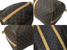 画像をギャラリービューアに読み込む, LOUIS VUITTON ルイヴィトン キーポルバンドリエール55 ボストンバッグ M41414 モノグラム PVC レザー ブラウン 美品 中古 64423