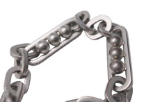 Load image into Gallery viewer, PRADA プラダ ロゴプレート チェーンブレスレット メタル シルバーカラー 全長24.3cm 重量75.7g アクセサリー 美品 中古 64426