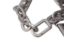 Load image into Gallery viewer, PRADA プラダ ロゴプレート チェーンブレスレット メタル シルバーカラー 全長24.3cm 重量75.7g アクセサリー 美品 中古 64426