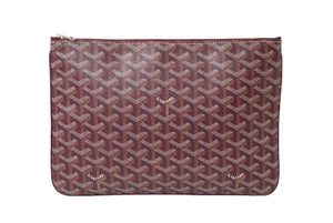 極美品 GOYARD ゴヤール セナMM クラッチバッグ SENAT2MMLTY33CL33P バーガンディ ボルドー 中古 64448