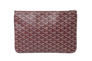 極美品 GOYARD ゴヤール セナMM クラッチバッグ SENAT2MMLTY33CL33P バーガンディ ボルドー 中古 64448