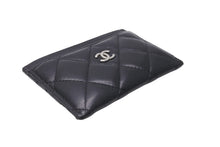 Load image into Gallery viewer, CHANEL シャネル カードケース ココマーク ラムスキン 29番台 2019年AW ブラック シルバー金具 美品 中古 64477