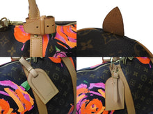 画像をギャラリービューアに読み込む, 極美品 LOUIS VUITTON ルイヴィトン ボストンバッグ M48605 モノグラムローズ キーポル50 ブラウン ゴールド金具 中古 64486