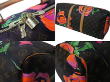 画像をギャラリービューアに読み込む, 極美品 LOUIS VUITTON ルイヴィトン ボストンバッグ M48605 モノグラムローズ キーポル50 ブラウン ゴールド金具 中古 64486