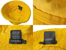 画像をギャラリービューアに読み込む, 極美品 CHANEL シャネル Pharrell Williams ファレル ウィリアムス 2019SS 限定 パイル地 バケットハット L 帽子 イエロー 中古 64488