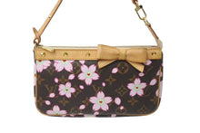 画像をギャラリービューアに読み込む, LOUIS VUITTON ルイ ヴィトン 村上隆 ポシェットアクセソワール ポーチ M92006 モノグラムチェリーブロッサム 美品 中古 64489