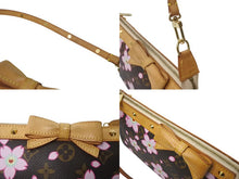 画像をギャラリービューアに読み込む, LOUIS VUITTON ルイ ヴィトン 村上隆 ポシェットアクセソワール ポーチ M92006 モノグラムチェリーブロッサム 美品 中古 64489