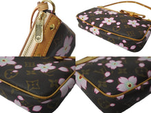 画像をギャラリービューアに読み込む, LOUIS VUITTON ルイ ヴィトン 村上隆 ポシェットアクセソワール ポーチ M92006 モノグラムチェリーブロッサム 美品 中古 64489